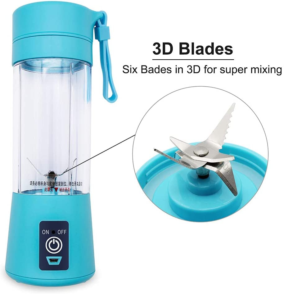 6 Blades USB Rechargeable Juicer/blender